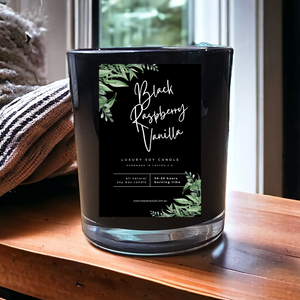 Soy Wax Candle - Black Raspberry Vanilla
