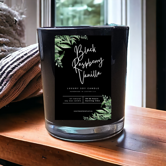 Soy Wax Candle - Black Raspberry Vanilla