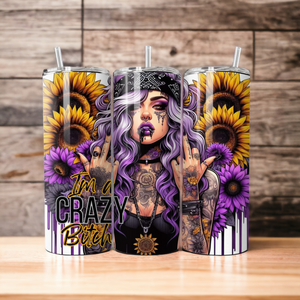 ✨️ SALE ✨️ 20oz - "I'm a Crazy Bitch"