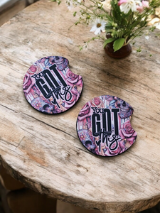 Car Coasters - "You got this"