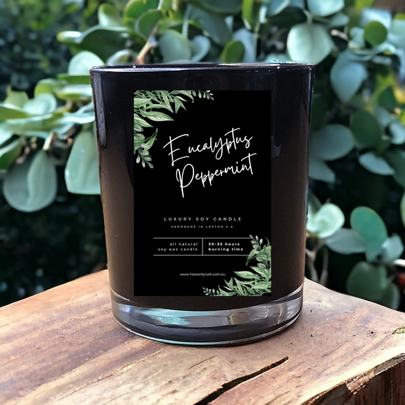 Soy Wax Candle - Eucalyptus Peppermint
