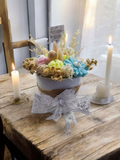 Candle and Melt flower Bouquet in white vase - Black Raspberry Vanilla ⭐️ PICKUP ONLY ⭐️