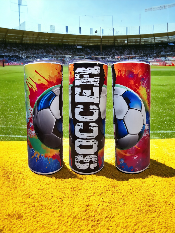 ✨️ SALE ✨️ 20oz Tumbler - Soccer