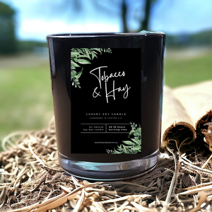 Soy Wax Candle -  Tobacco & Hay